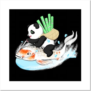Traveling panda Posters and Art